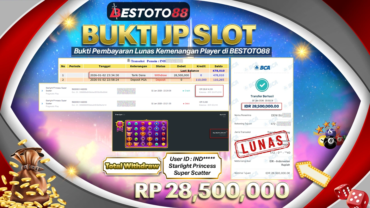 Room Starlight Princess Super Scatter Bestoto88 Lagi On Fire, Indo**** Cairkan Rp 28,5 Juta