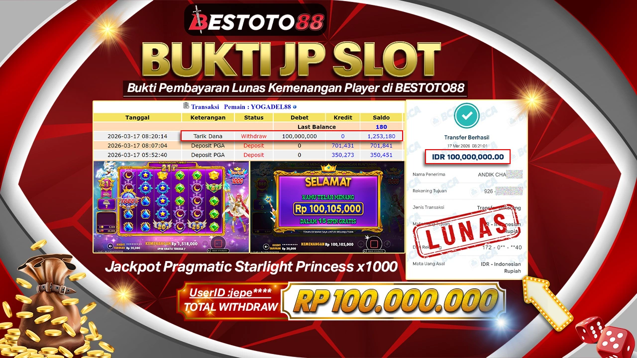 Room Malam Starlight Princess 1000 Bestoto88 Panas, Jepe**** Tarik Rp 100 Juta Tanpa Drama