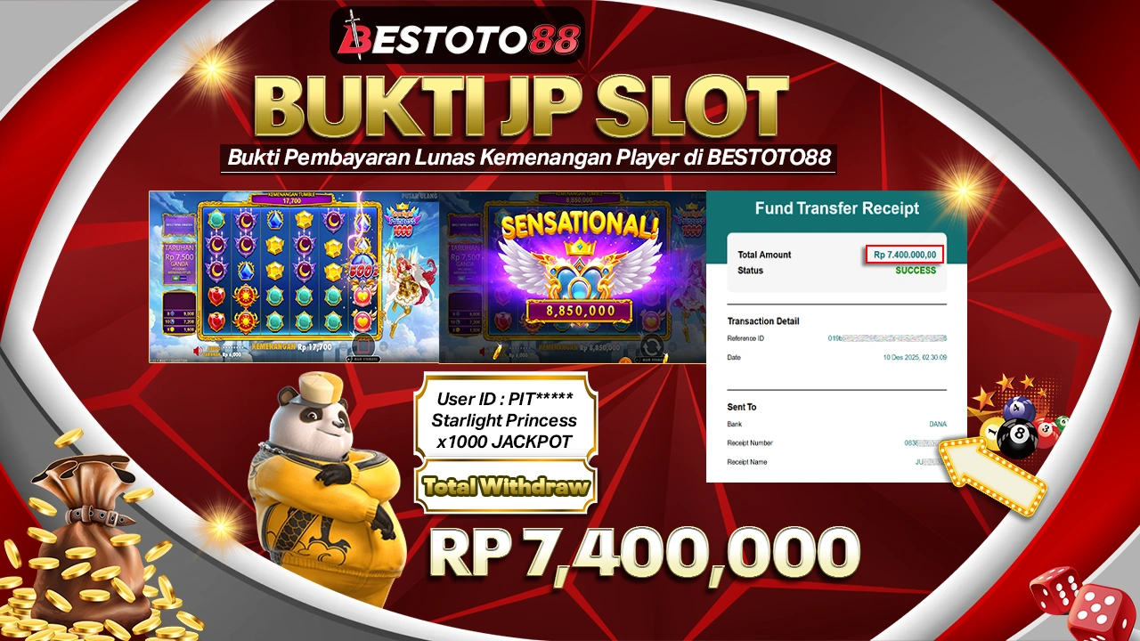 Pita**** Kunci Rp 7,4 Juta Dari Starlight Princess 1000 Slot Bestoto88